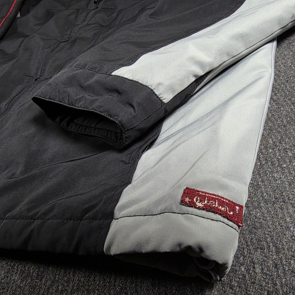 VTG Quiksilver Men's XL Snowboarding Gorpcore Black Gray Red Full Zip Up Jacket - Picture 6 of 11